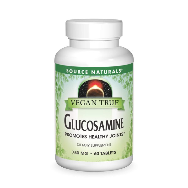 Source Naturals Vegan True Glucosamine, 750 mg - 60 Tablets