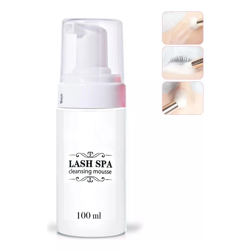Lash spa Shampoo Para Extension De Pestañas + 50 Lip