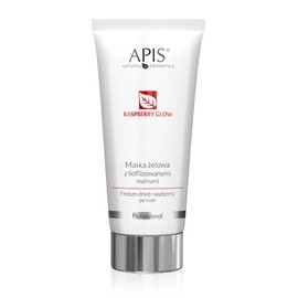 APIS Raspberry Glow Gel Mask with Freeze-Dried Raspberries, Hyaluronic Acid and Ceramides, Smooth and Luminous Skin, 200 ml