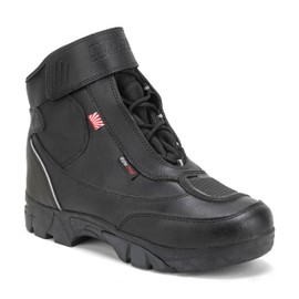 Noru Resu Waterproof Lace-Up Motorcycle Boot with Steel Shank and Slip-Resistant Sole