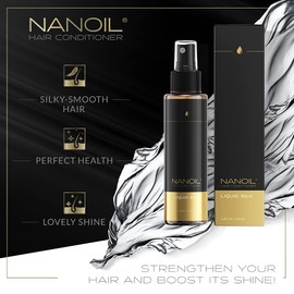 Nanoil Liquid Silk Hair Conditioner - Two Phase Hair Conditioner 125ml Smoothing, Softness, Health, Shine and Elasticity