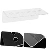 Kisangel Clipper Guard Holder Wall-Mounted Shear Frame Acrylic Scissor Rack