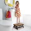 ZAVOOS Wood One Step Stool, Anti-Slip Bed Steps Stool for