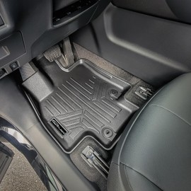 SMARTLINER Custom Fit All Weather Protection Black 2 Row Floor Mat Liner Set Compatible with 2024 Toyota Grand Highlander (Fits Standard and Hybrid Models)