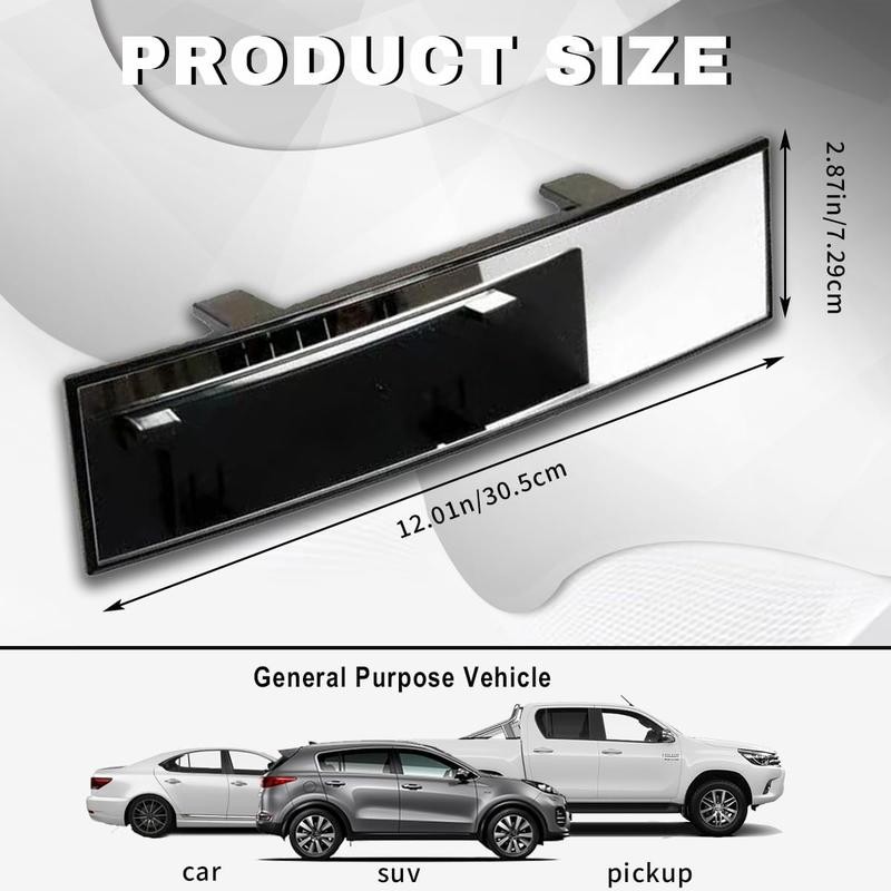 Universal 12 Inch Rear View Mirror for Car - Mirrors