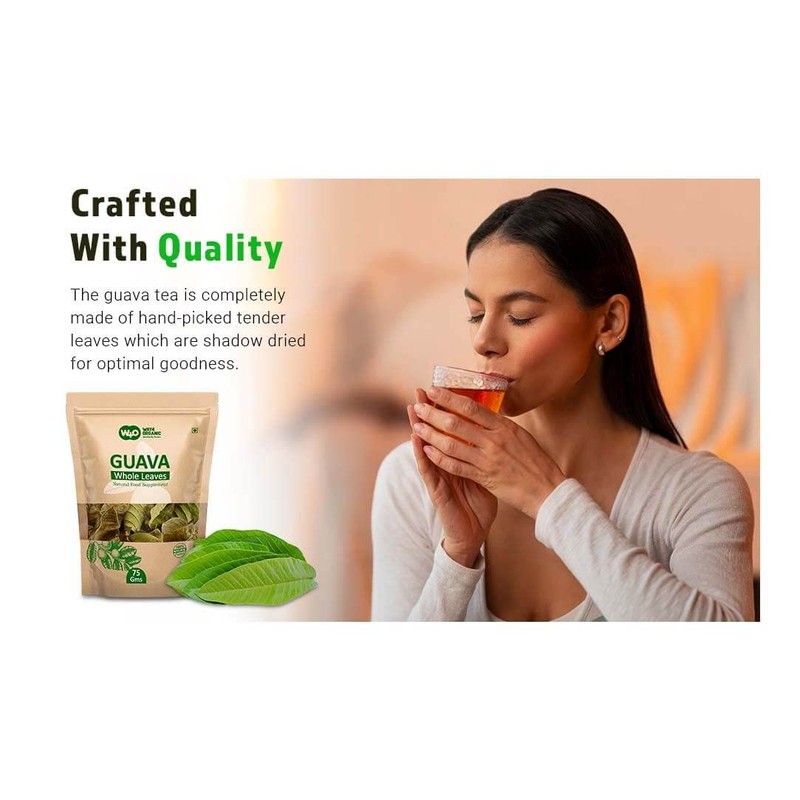 Guava Whole Dry Leaves 2.65 oz(75 grams), Loose Leaf Tea,