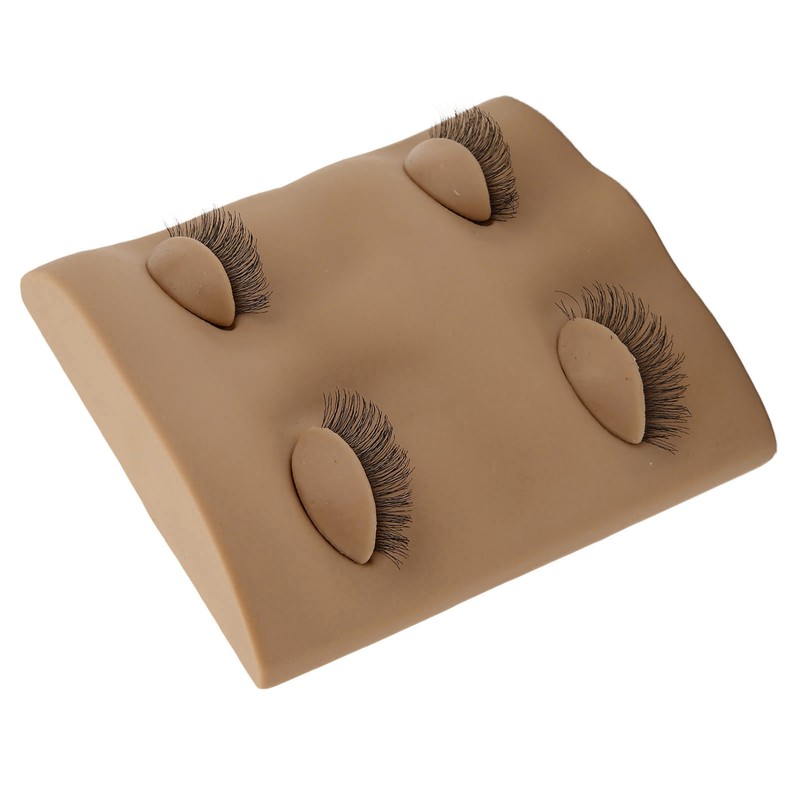 Lash Mannequin Head 2 Pairs Removable Replacement Eyes 3D Simulation