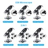 USB Digital Microscope 1600X Magnification Camera 8 LEDs with Stand