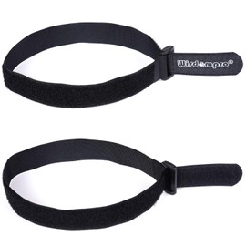 Hook and Loop Cable Straps, Wisdompro [12 Pack] 1 x 18 Inches Fastening Cable Ties Adjustable Multipurpose Securing Straps for Cord Management
