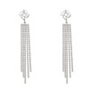 Prom Linear Drop Earrings for Girls Chandelier Tassel Dangle Earrings