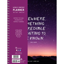 2018 Academic Year Somewhere Something Large Weekly Monthly Planner