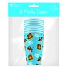 Pirate Party Children's Happy Birthday Party Disposable Paper Cups Blue