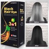 MEIDU 3 in 1 Black Hair Dye Shampoo - Herbal