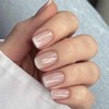 French False Nails,Pink White Coffin False Nails, 24PCS Square French