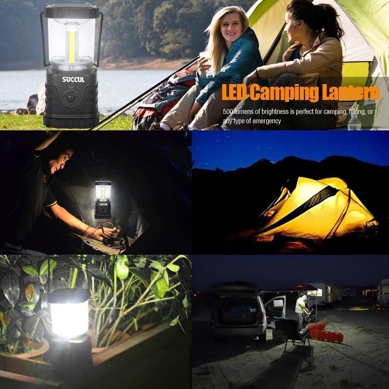 LED Lantern, Strong 3 Modes High Brightness 500lm Continuous Light 20 Hours