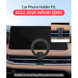 MaserWeller Car Phone Holder for 2022-2026 Infiniti QX60 Accessories, 360° Rotation Phone Mount Compatible with MagSafe, Cell Phone Holder Does Not Affect Air Vent