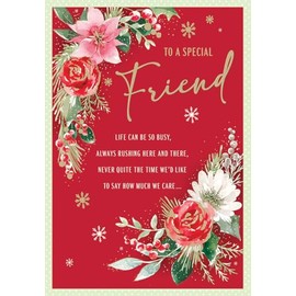Regal Publishing Christmas Card To a Special Friend Floral - 9 x 6 inches