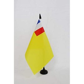 AZ Flag, French Indochina 1887-1954 21 x 14 cm Union Indochino Table Flag 14 x 21 cm
