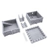 Norman Square Keep by Printable Scenery, 3D Printed Tabletop RPG