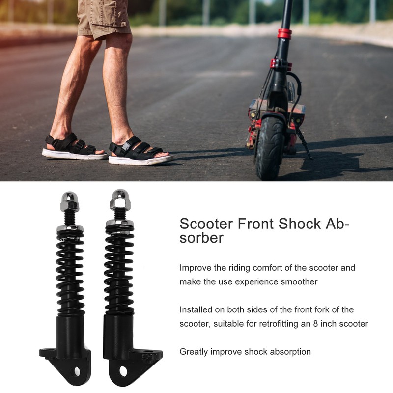 1Pair 8 Inch Electric Scooter Front Shock Absorber Stainless Steel