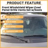 DIBON AUTO Pair Windshield Wiper Cowl Panel Grille for Ford