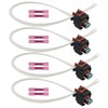 Micarun 4 Pcs 2 Wires Equipment Fuel Injector Repair Wiring