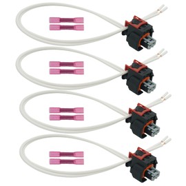 Micarun 4 Pcs 2 Wires Equipment Fuel Injector Repair Wiring Harness Pigtail Plug Fit for 2017-2024 Chevy/GMC 6.6L Duramax L5P Replaced OE# 19368140 / PT3739