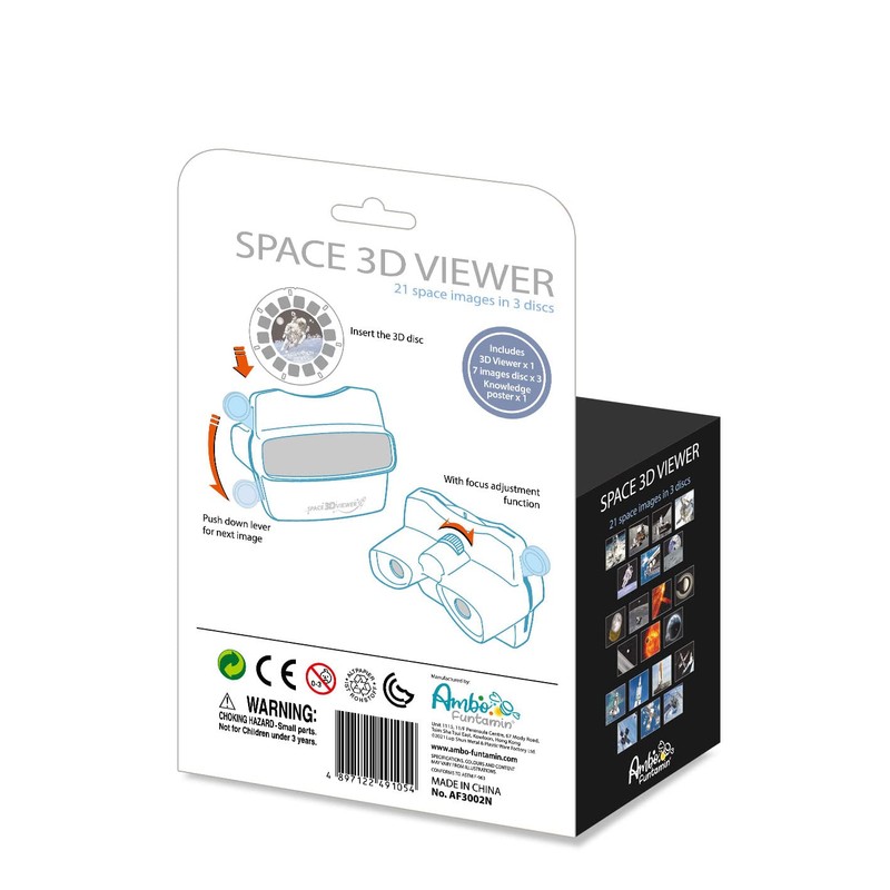 Space 3D viewer with High Definition 21 Images, Viewfinder for