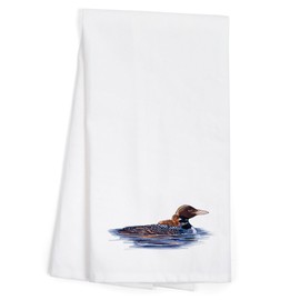 Lantern Press Loons, Icon (100% Cotton Tea Towel, Decorative Hand Towel, Kitchen and Home)
