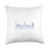 NYC NEWYORK or NOWHERE Skyline Throw Pillow