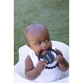 Bella Tunno Happy Teether – Soft & Easy Grip Baby Teether Toy, Silicone Teether Ring to Help Soothe Gums, Non-Toxic and BPA Free, Bite Me