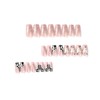 Press on Nails Medium Square Shapes 24Pcs Glossy Full Cover
