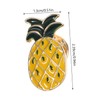 Garneck 5pcs Pineapple Enamel Pin Badges Set - Vibrant Fruit