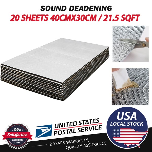 Modigt 21 sqft Sound Deadener Auto Car Insulation Heat &