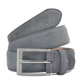 Seajure Men's Grey Suede Belt, gray