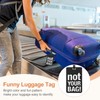 PATIKIL Luggage Tag (Not Your Bag), PVC Funny Travel Baggage
