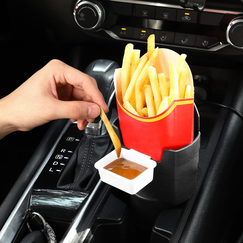 SUADEN French Fry Holder and Sauce Holder Set, Funny Useful
