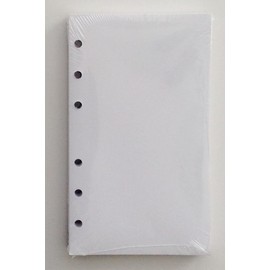 356BLANK 3-1/2 x 6 inch White Filler Paper for little 6-Ring Binder L46032, Pack of 100 Sheets