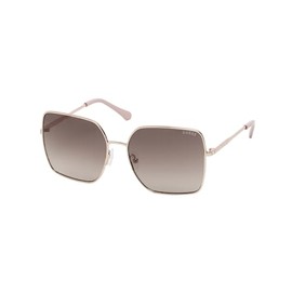 GUESS Women's GU00177 Aviator Sunglasses, Shiny Rose Gold, 58mm