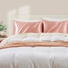 HommxJF Rose Gold King Size Satin Pillowcase Set of 2