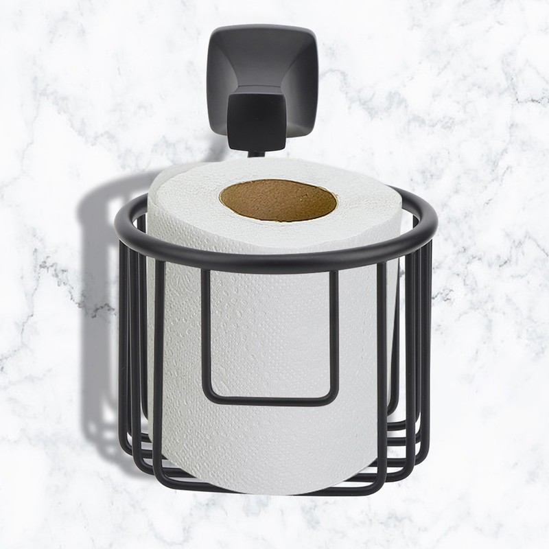 Space Aluminum Wall Mounted Toilet Paper Holder Basket Tissue Organizer
