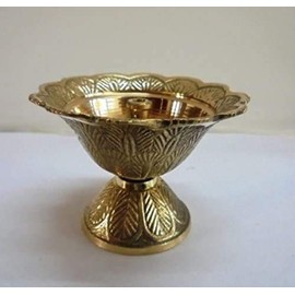 Family Cart Brass Diya Diyas Oil Lamps Chirag for Aarti Diwali Navratras Lighting Hawan Puja Devdas Diya Akhand Jyot Kuber Hindu Puja Deepak