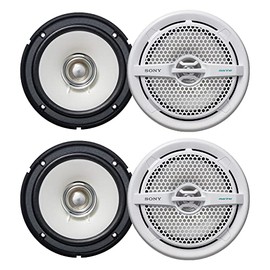 Sony - Two Pairs of XS-MP1611 6.5 in (16 cm) Dual-Cone Marine Speakers