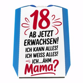 18 ab jetzt Erwachsen - Mama? Parking Disc Funny Gift Idea with Saying for Birthday
