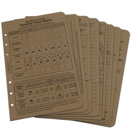 Rite In The Rain Weatherproof Tactical Reference Card Set, 4.625" x 7", Tan Sheets (No. 9200T-R)