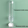 5 Pcs 100ml Plastic Test Tubes with Lid, Clear Test