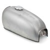 The Peanut Classic Style Gas Tank - Raw Steel -