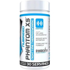 NUBREED - Phantom XS Quemador Nocturno Sin estimulantes, 120 capsulas, Diuretico Natural