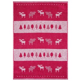 Kracht Pack of 3 Half Linen Jacquard Cloth Elk Series 50 x 70 cm