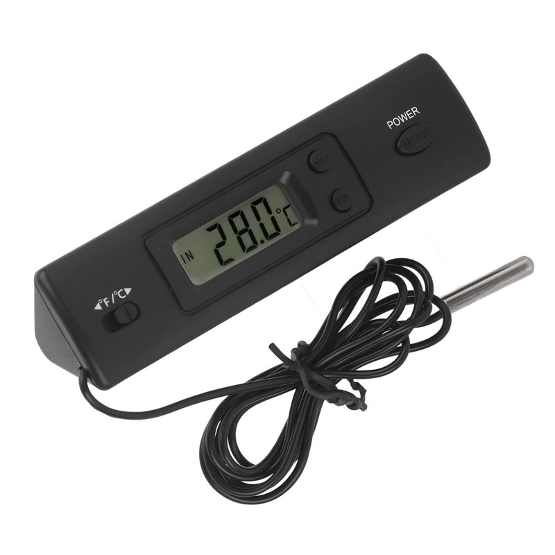 Wired Digital Indoor Thermometer for Outdoor Use, Electronic LCD Display